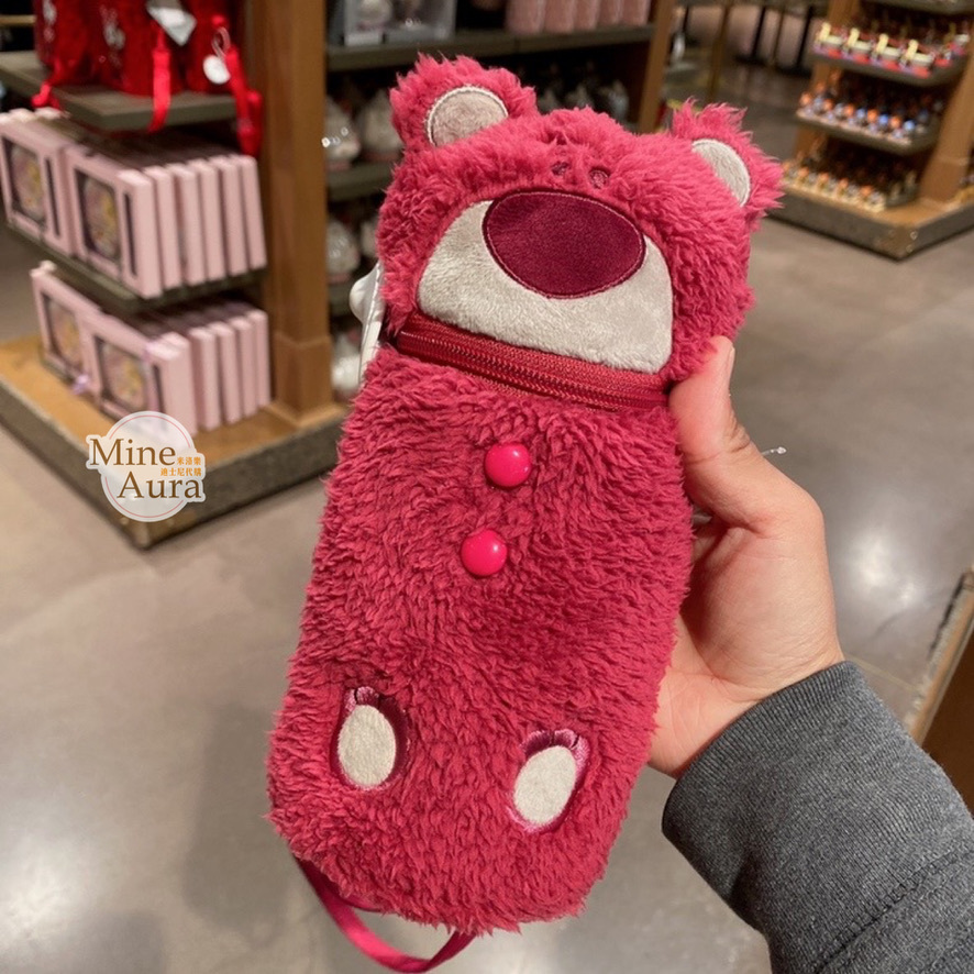 (限時特價) 熊抱哥 Lotso 保溫瓶+絨毛造型杯套 玩具總動員 Toy Story -上海迪士尼樂園