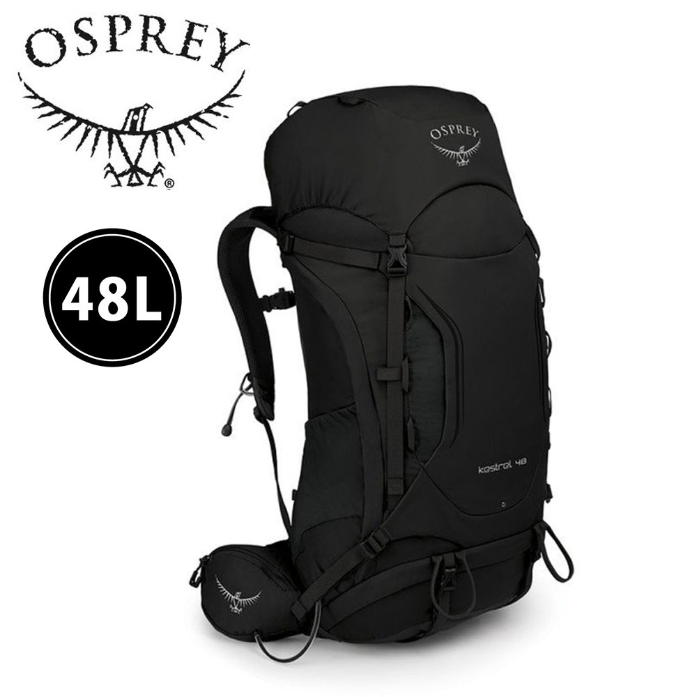 OSPREY 美國 10001818 Kestrel 48L 男款 黑 M/L 專業登山背包/輕裝背包 72OS001818