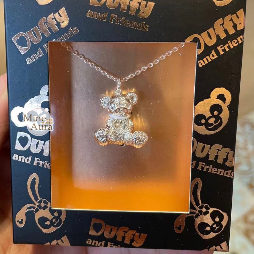 達菲 Duffy 立體造型 吊墜 項鍊 -上海迪士尼樂園