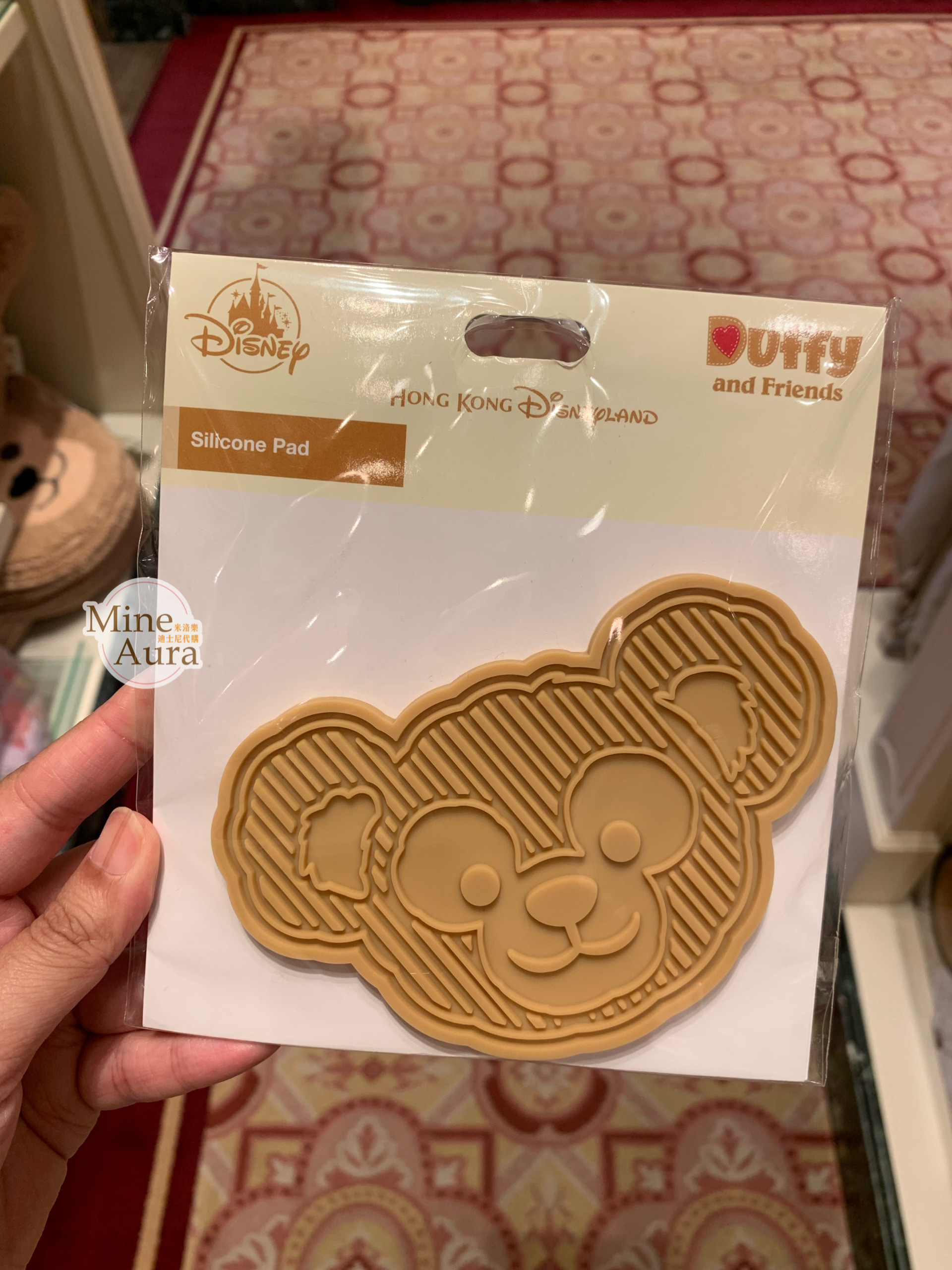 達菲 Duffy 大頭 造型 矽膠墊 -香港迪士尼樂園