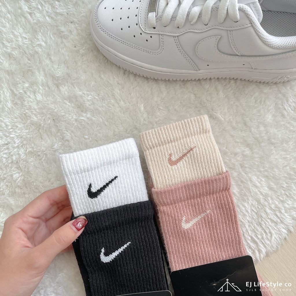 NIKE EVERYDAY PLUS 雙層襪 長襪 中筒襪  黑白 粉 秋冬  DD2795-609 DD2795-011 / 現貨