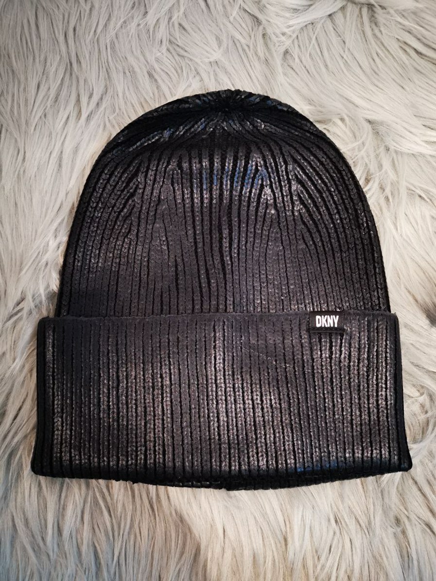 [S] DKNY BEANIE,BLACK, T4190071-BLK (SD220)