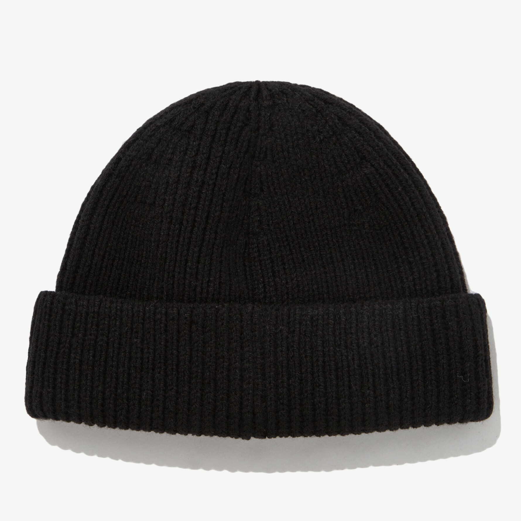 THE NORTH FACE 白標 SHORT BEANIE 素面 LOGO標 短毛帽 黑 NE3BN50J