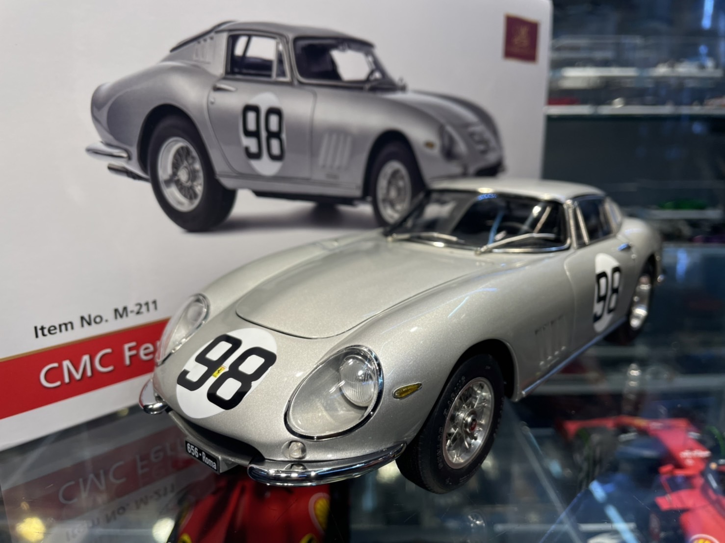 CMC M-211 Ferrari 275 GTB/C Silver #98 1/18