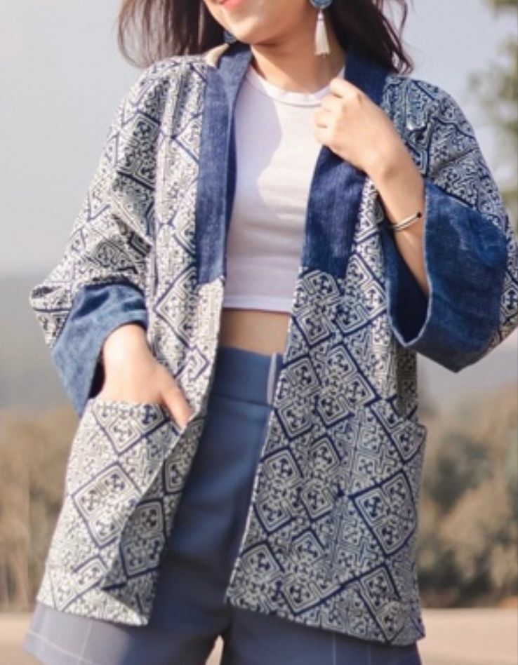 泰國藍染系列日系外套