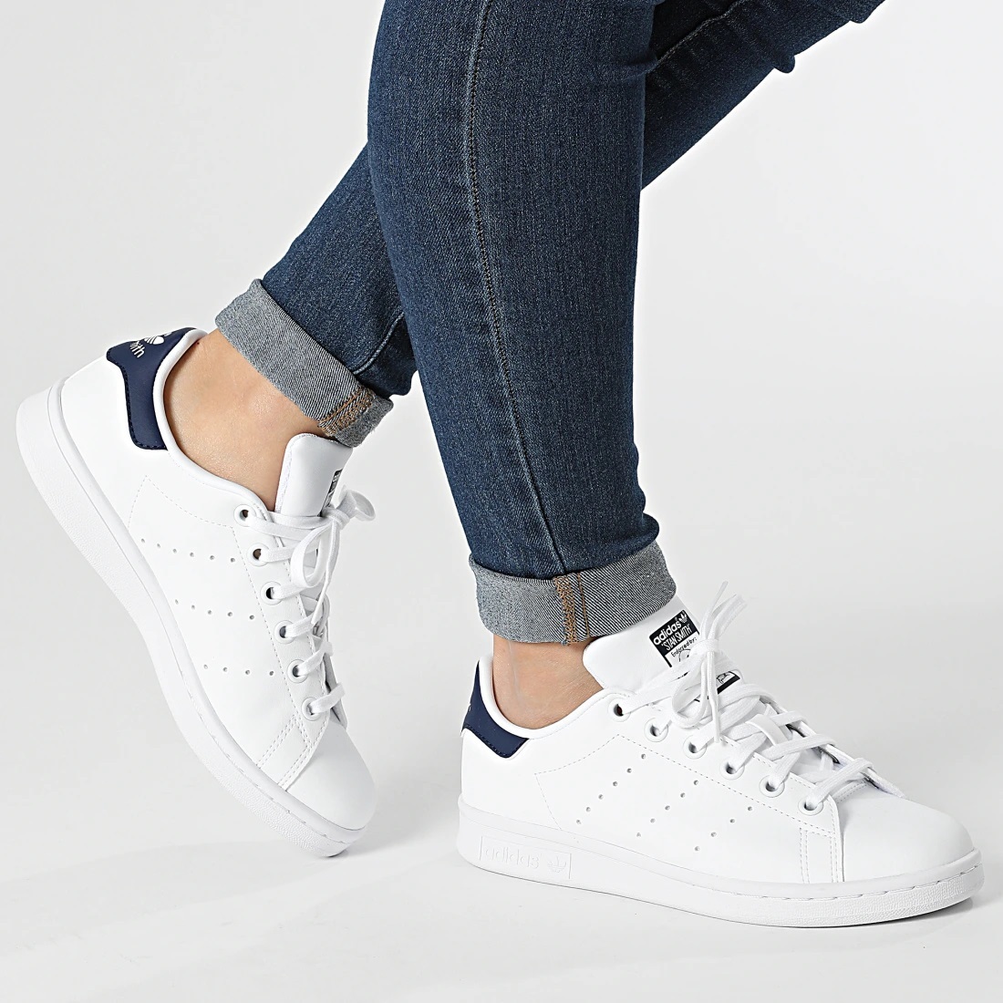 【預訂】Adidas Stan Smith 白深藍-GS