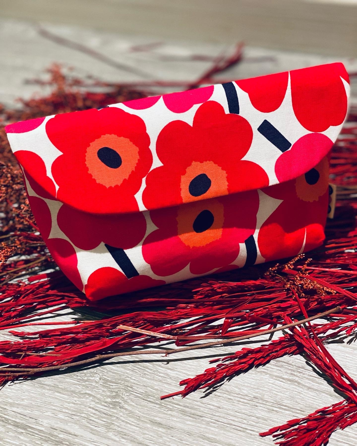 利是Pouch | white red 細花