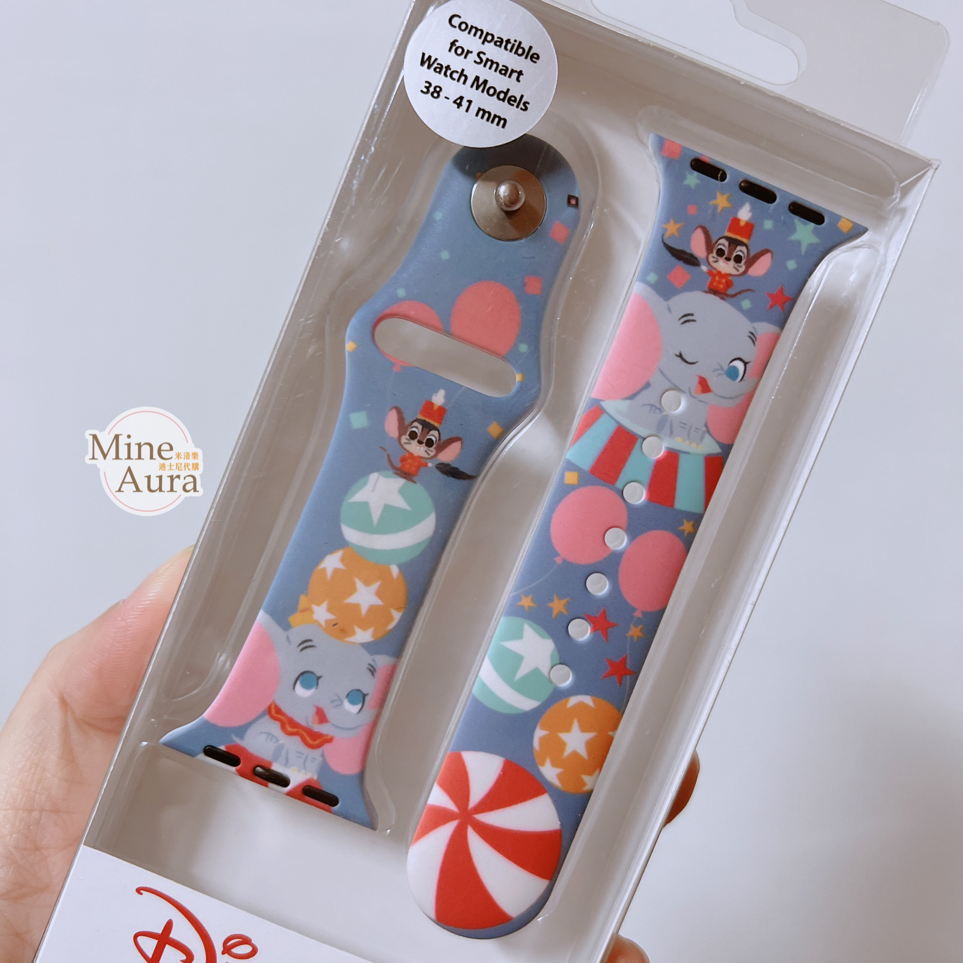 小飛象 Dumbo 馬戲團圖案 Apple Watch 錶帶 適用38-41mm -香港迪士尼樂園