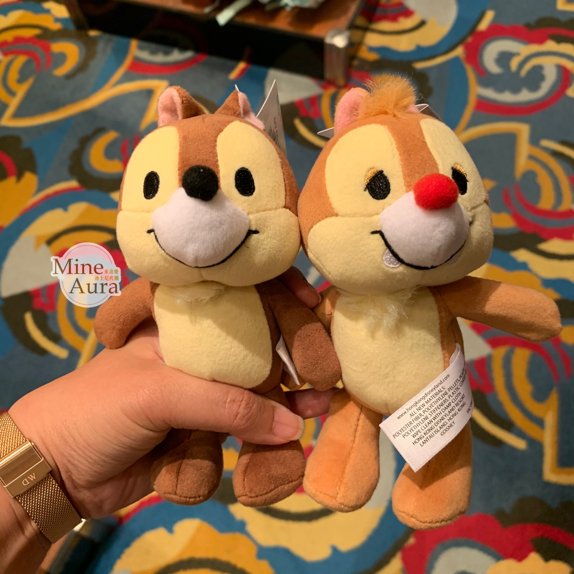 (現貨) nuiMOs 黑鼻 奇奇 Chip 可動關節 絨毛 娃娃公仔 奇奇蒂蒂 Chip 'n Dale -香港迪士尼樂園