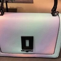 [S] KARL LAGERFELD LH2E46BI SIMONE CROSSBODY WITH HANDLE, PURPLE MULTI, 194775404733 (SKL296)