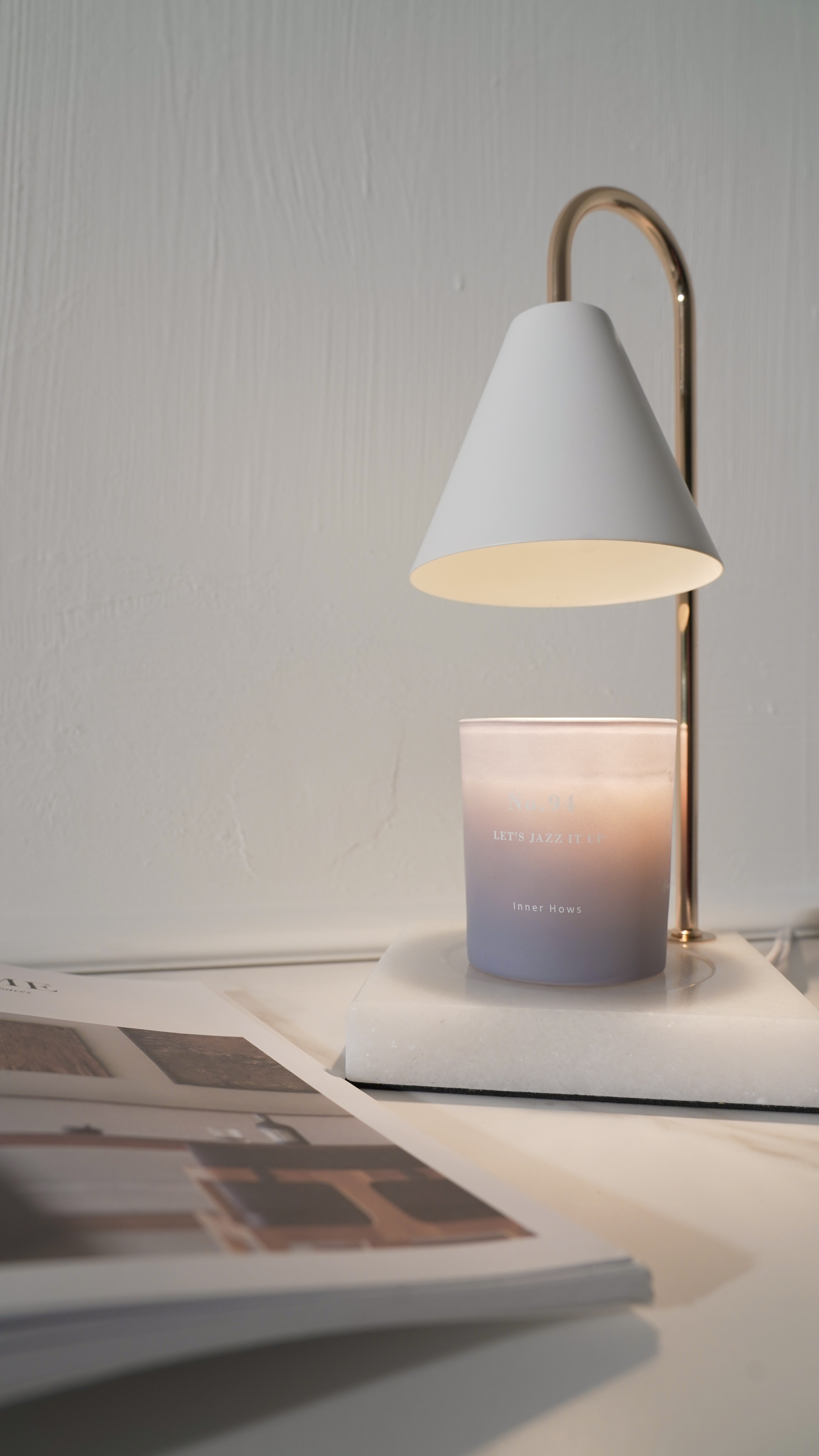 【香氛蠟燭】融燭燈 + 香氛蠟燭組合