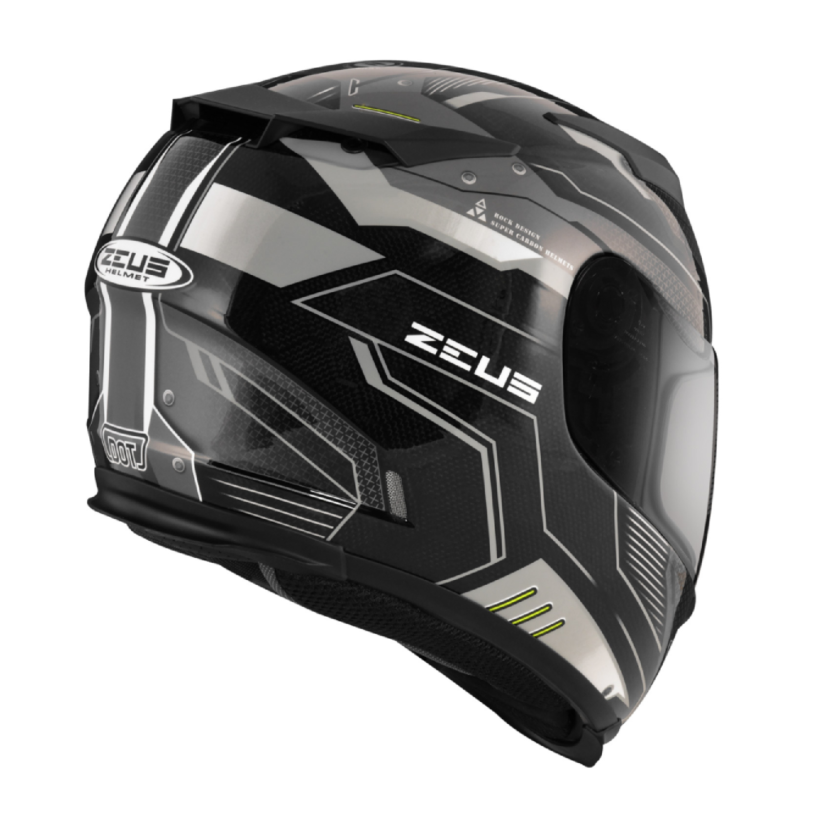 ZEUS ZS-1200H 彩繪N57 透明碳纖全罩安全帽｜ANSIN 安信騎士