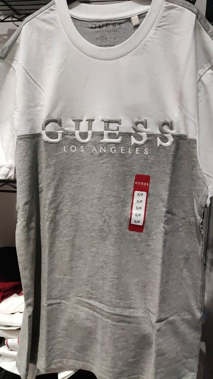 [S] GUESS DAVION LOGO CREW TEE, X1OI08RAK90, PURE WHITE [FINAL SALE] (SGU26)