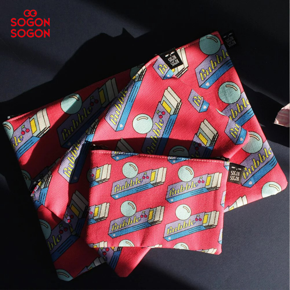 收納包M【泡泡糖】-韓國sogon sogon帆布包