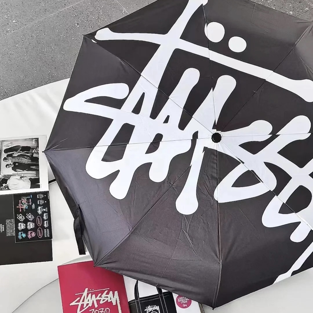 stussy Big Logo Umbrella 自動開合雨傘| FLOMMARKET