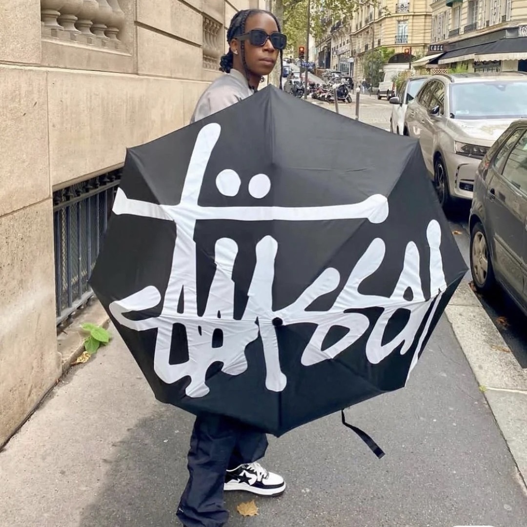 Stussy big discount logo umbrella