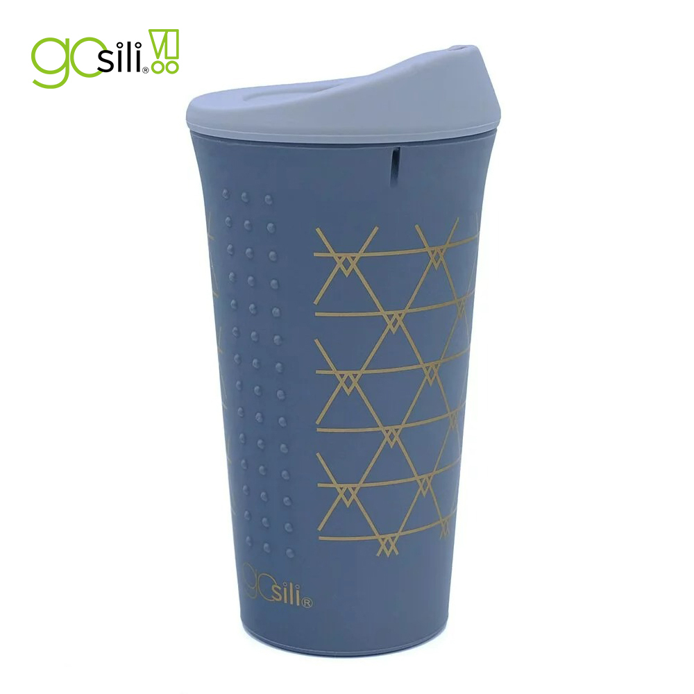 美國GoSili/Silikids ❚ 16oz ❚TOGO矽膠隨行杯--金曜灰