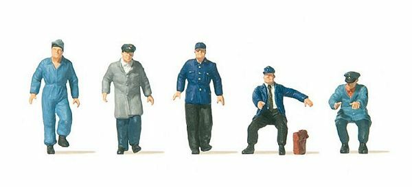 Preiser 10752 HO規 Drivers for electric vehicle 電車駕駛