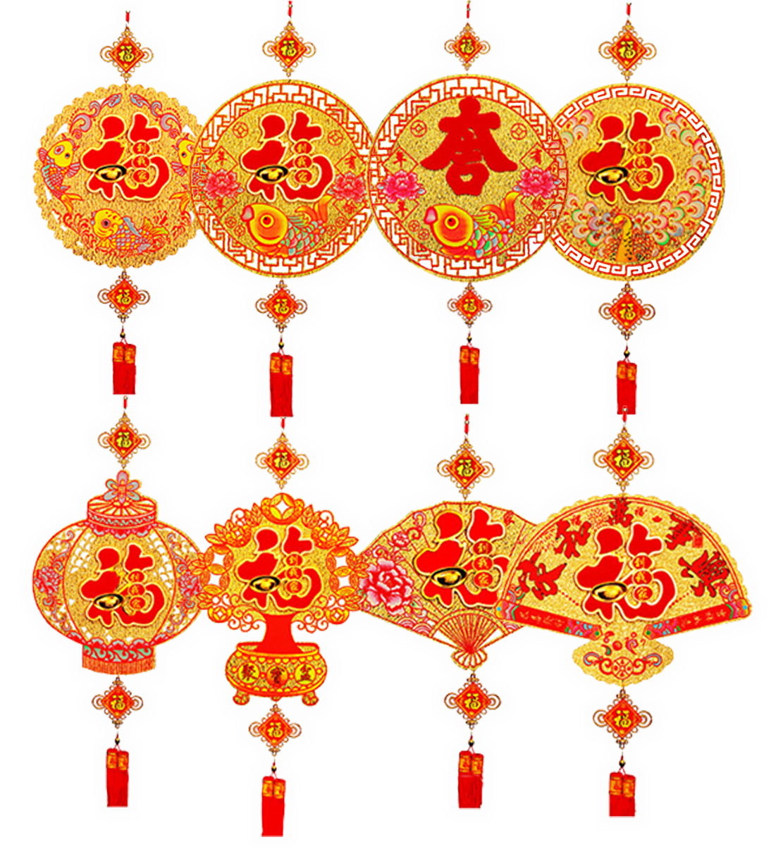 現貨區 新年春節福字挂件DIY材料包 R8041