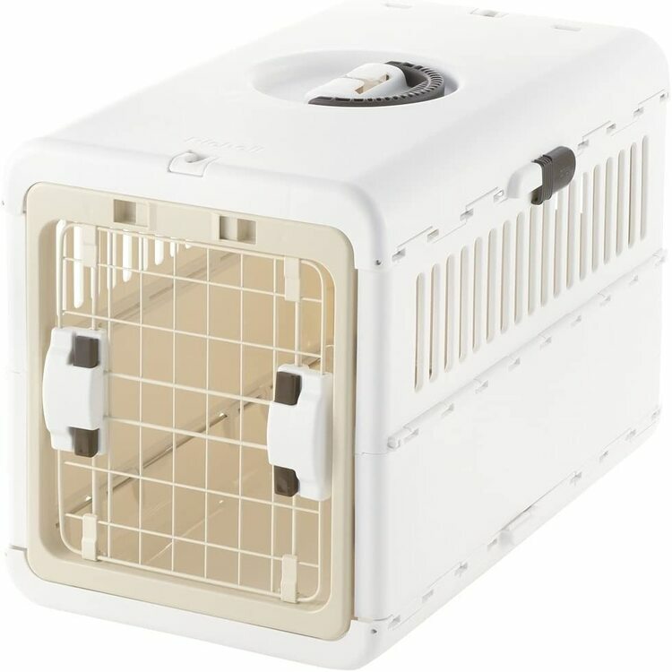 Richell 可折疊寵物籠 (象牙白色) - M