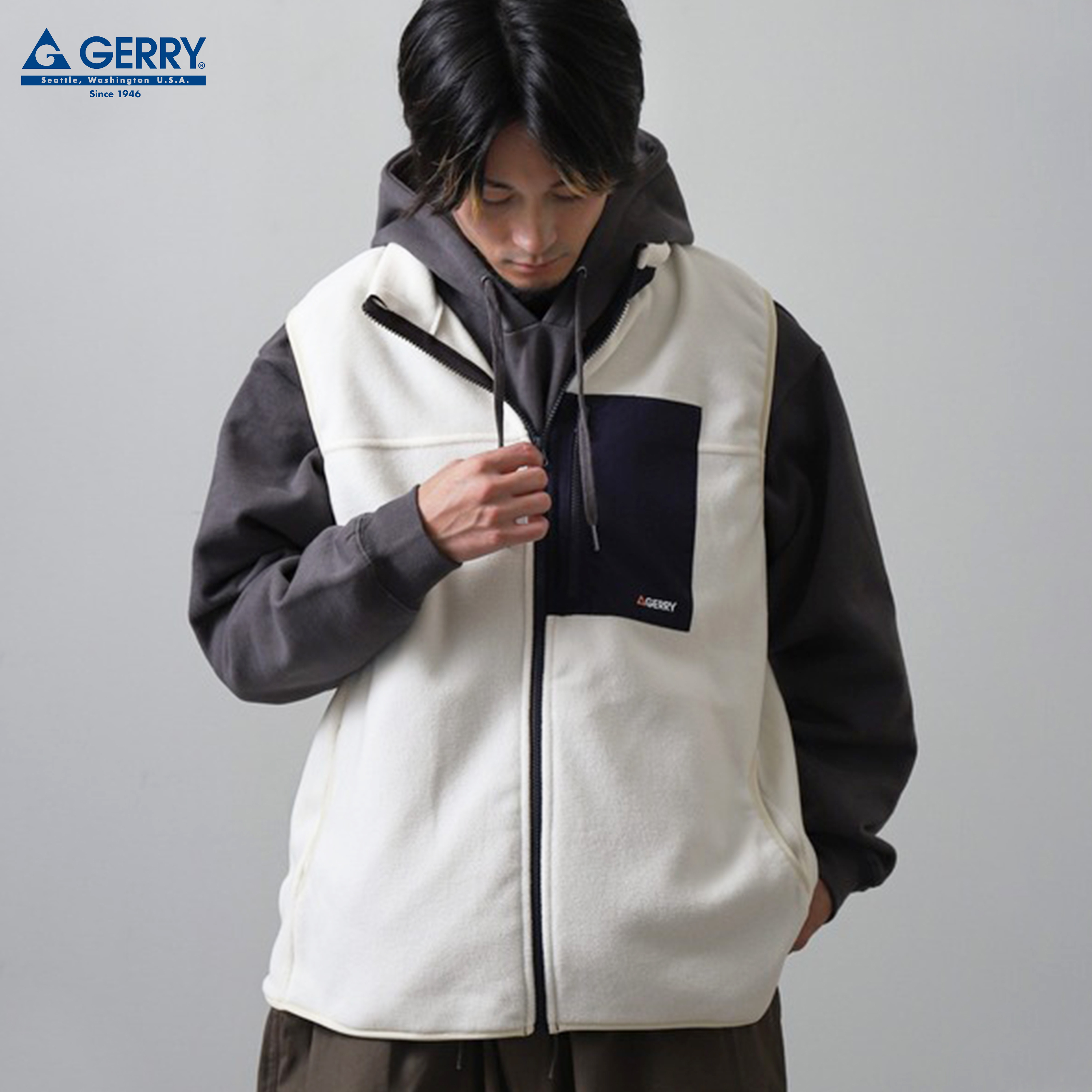 【GERRY】FLEECE VEST抓毛絨背心