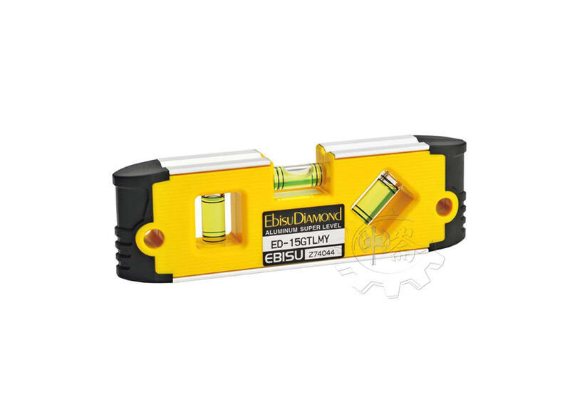 ＊中崙五金【附發票】(日本製) EBISU ED-15GTLMY 防震強磁水平尺 15cm 夜光水平液 可多角度測
