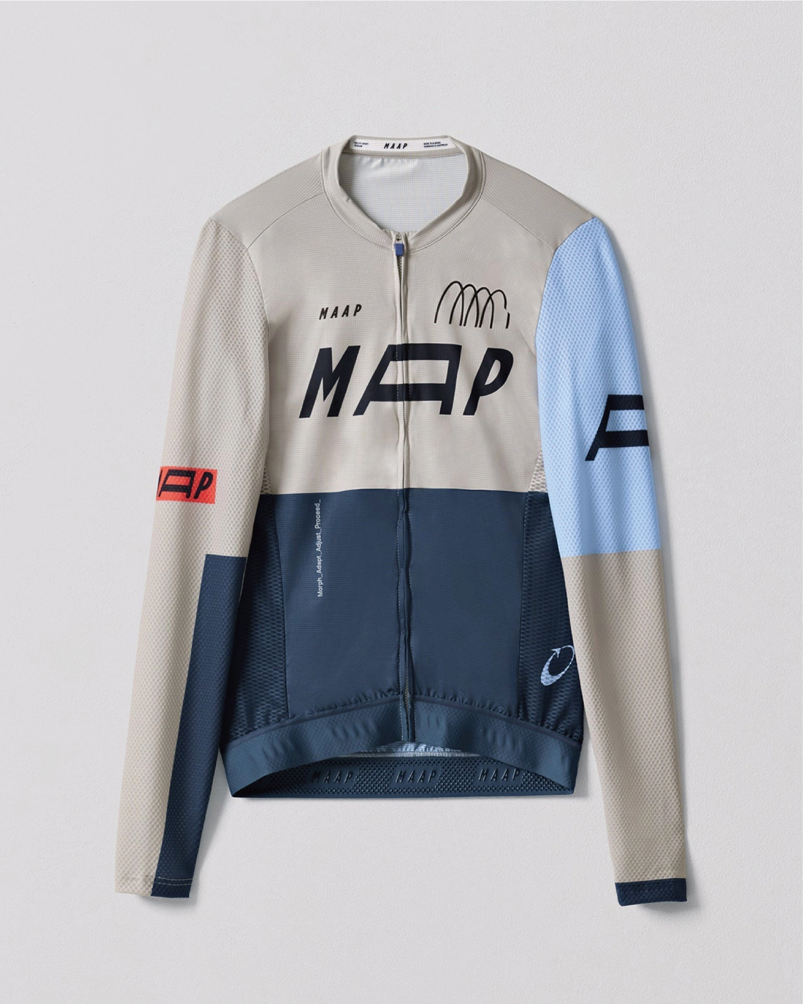 【MAAP】Adapt Pro Air LS Jersey Rock 長袖車衣岩石灰