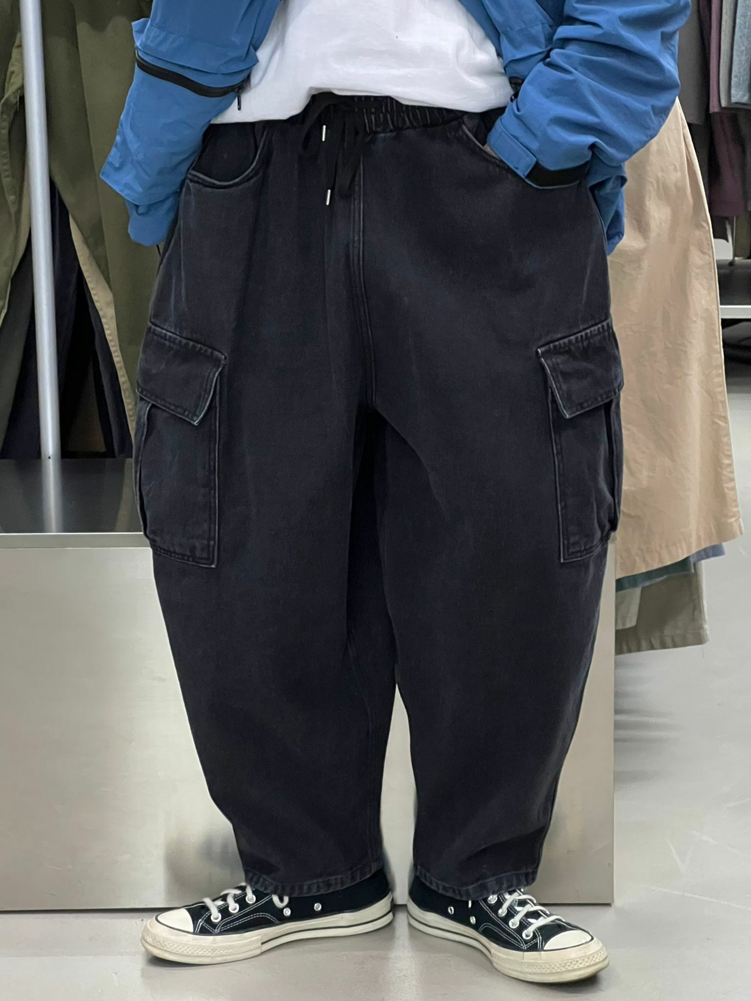 工裝鬆身牛仔褲 P2097