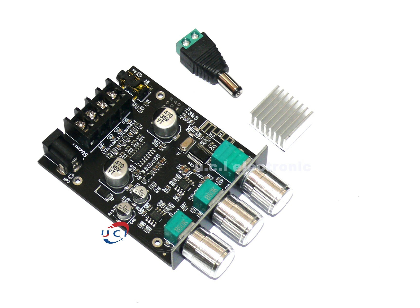 【UCI電子】(W-4) ZK-502MT 2.0身歷聲藍牙音訊數位HIFI功放板模組50W*2高低音調節