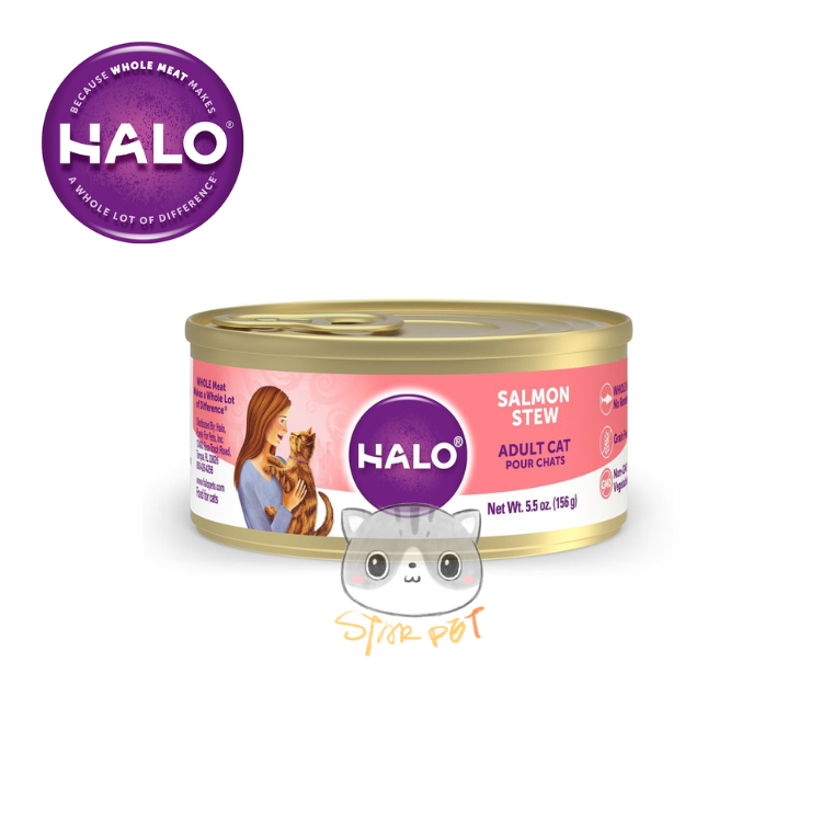 Halo Cat Wet Food - Grain Free Salmon Stew 5.5oz