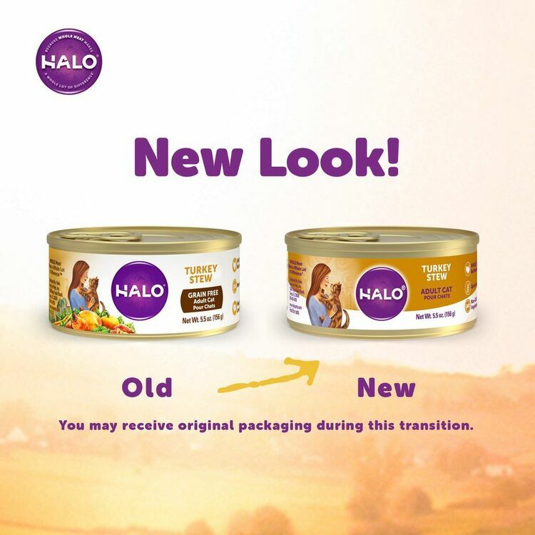 Halo Cat Wet Food - Grain Free Turkey Stew 5.5oz