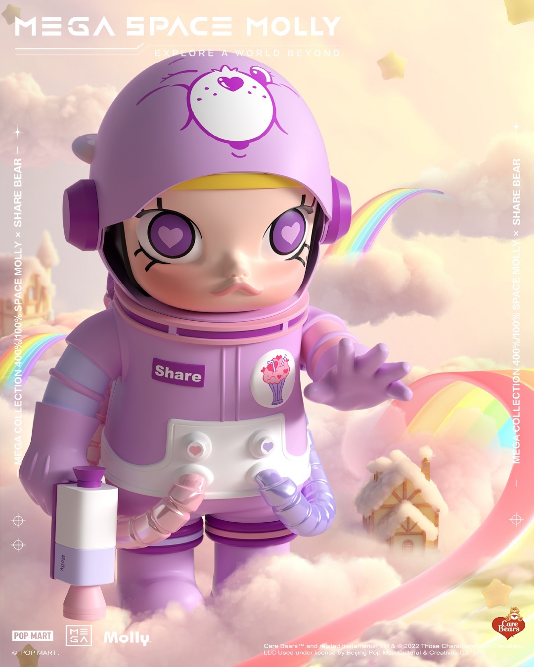 【MEGA 400%+100% SPACE MOLLY x SHARE BEAR】