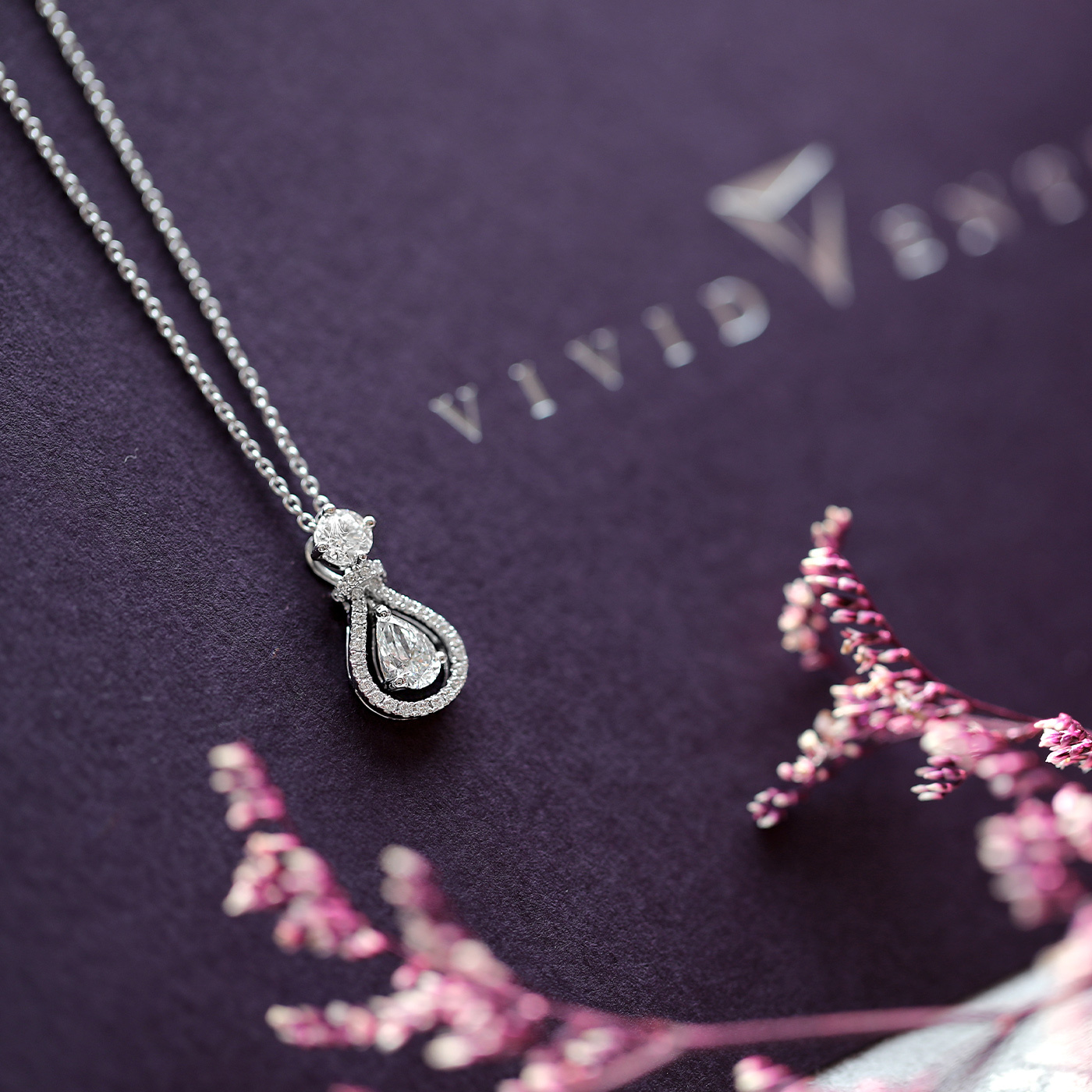 琴韻共舞 — GIA80分鑽石項鍊