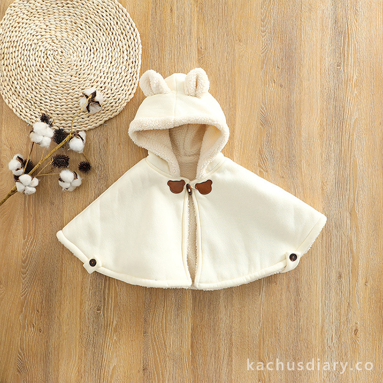 little bear 羊羔絨斗篷