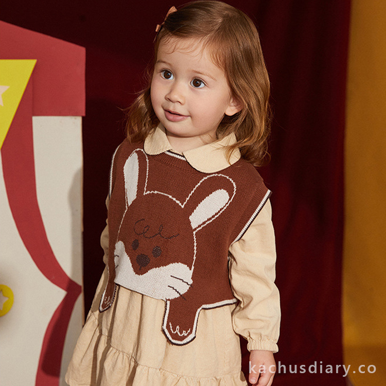 Girls bunny Dress Set