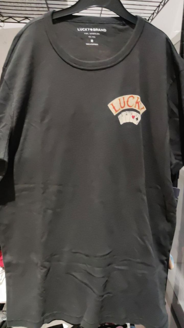 [S] LUCKY BRAND MENS ACES OVER EIGHTS TEE,BLACK, 7MDG0228-9JB001, [FINAL SALE] (SLB16)