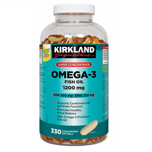 Kirkland Signature Super Concentrate Omega3 Fish Oil 超