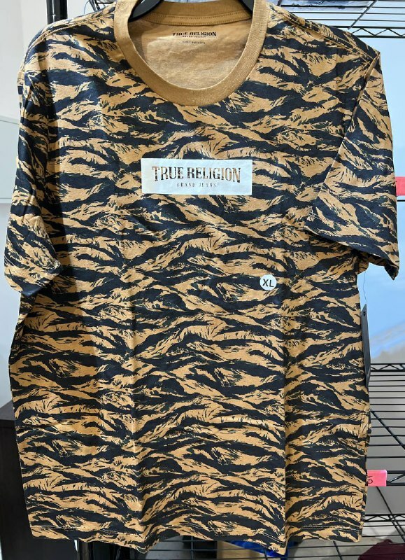 [S] TRUE RELIGION SS ALLOVER TIGER CAMO,TIGER CAMO, 105576-TIGER CAMO, FINAL SALE (STR76)