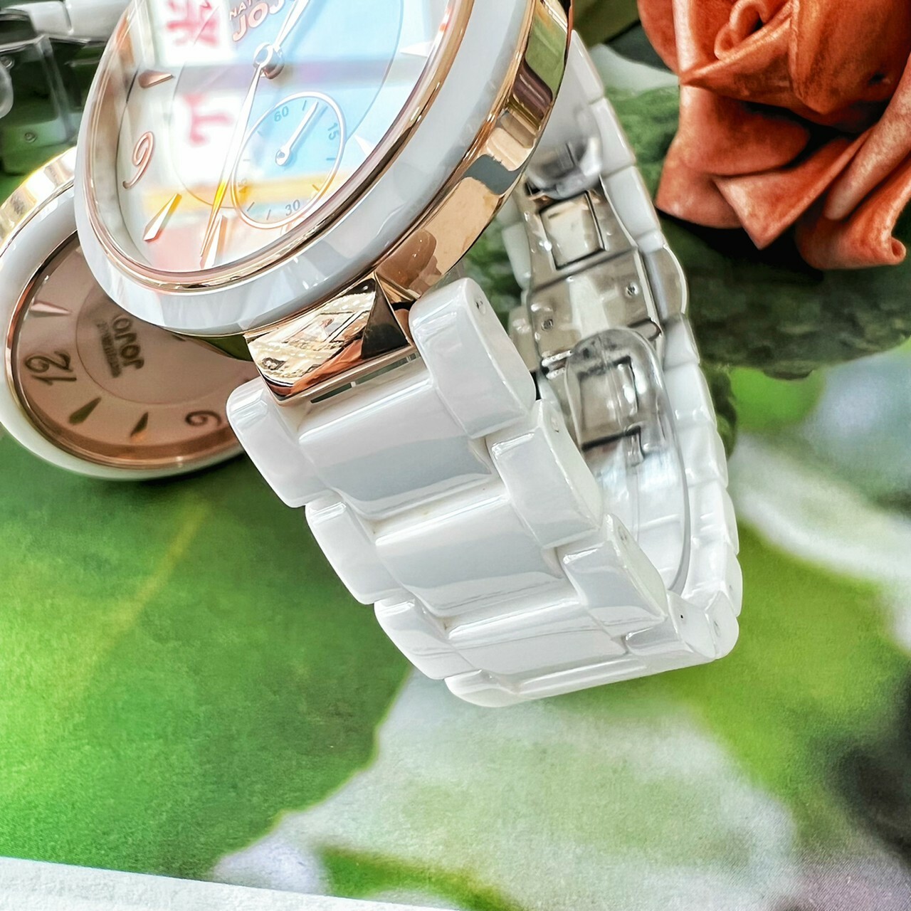【NATURALLY JOJO】 青春洋溢時尚陶瓷腕錶 JO96986-81R (白) / JO96986-10R(粉) 38mm 現代鐘錶