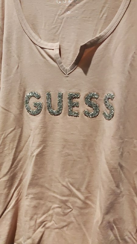 [S] GUESS HOLLY CRUSH TEE,ROSE BLISS, Q82122R00Q0-ROSE BLISS [FINAL SALE] (SGU154)