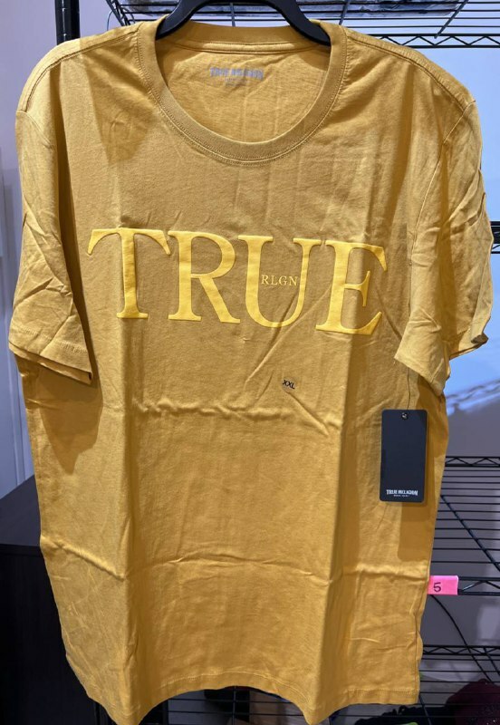 [S] TRUE RELIGION SS TRU WORD,NARCISSUS, 105294-NARCISSUS, FINAL SALE (STR81)