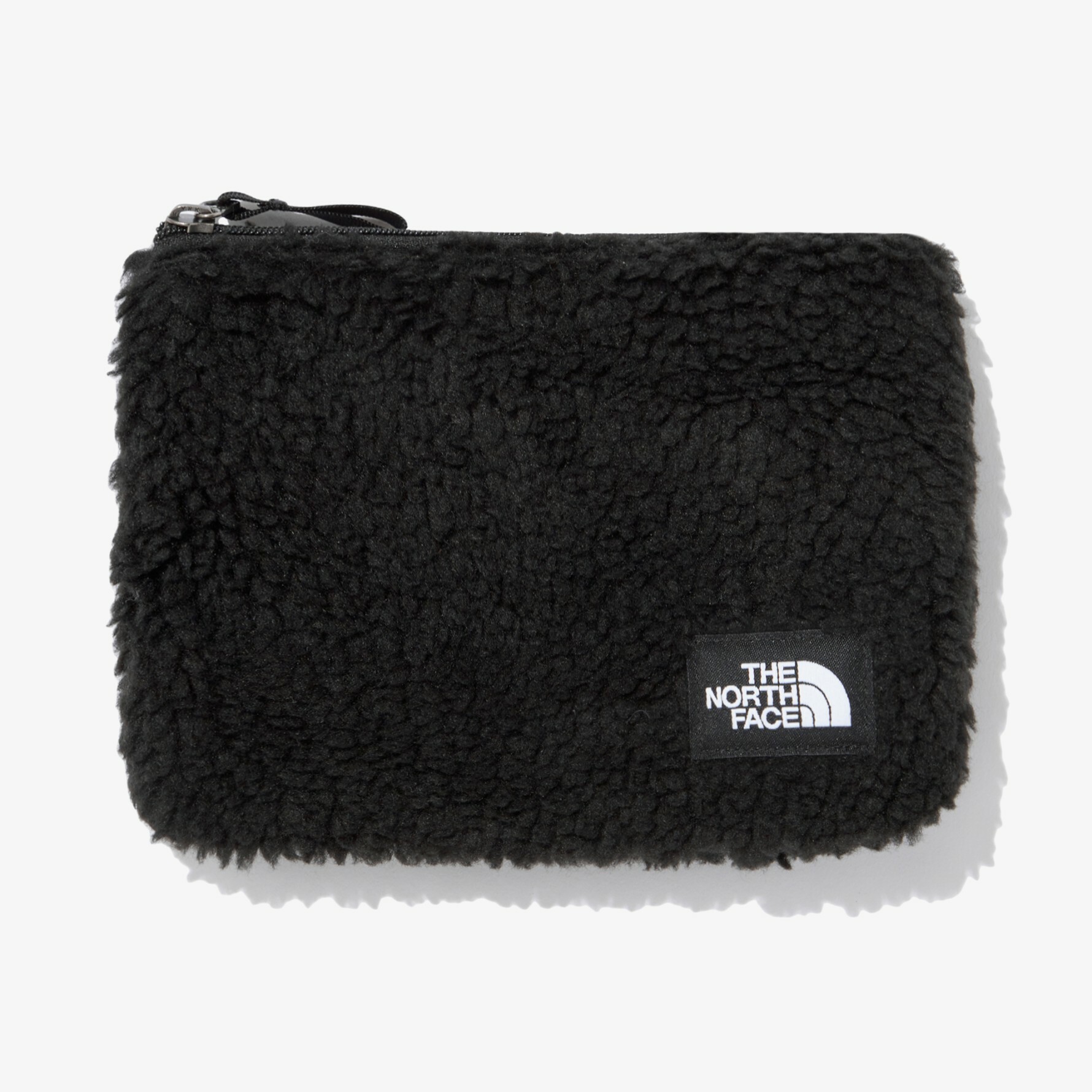 THE NORTH FACE FLEECE POUCH SQUARE 毛絨絨 拉鍊 迷你小包 奶油 NN2PN91A