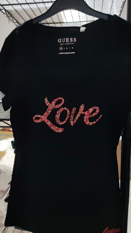 [S] GUESS HASTINGS TEE,JET BLACK, Q1B133K9TJ3-JET BLACK [FINAL SALE] (SGU163)