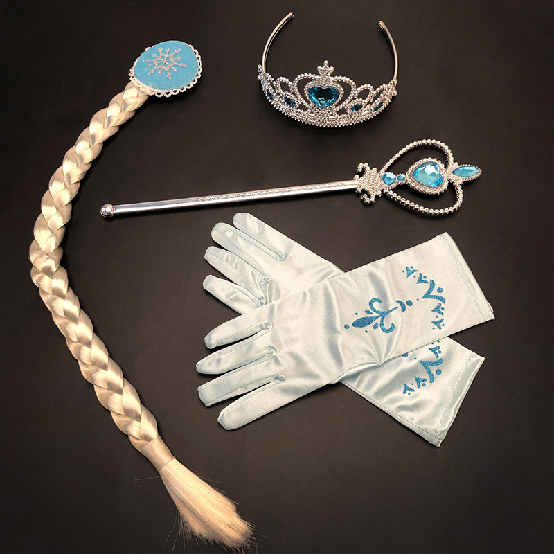 萬聖節 冰雪奇緣艾莎公主配件 4件組 T0010