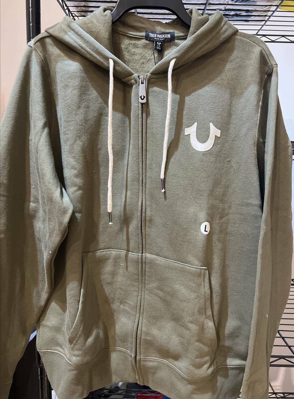 [S] TRUE RELIGION CORE ZIP HOODIE,KALAMATA, 104931-KALAMATA, FINAL SALE (STR89)