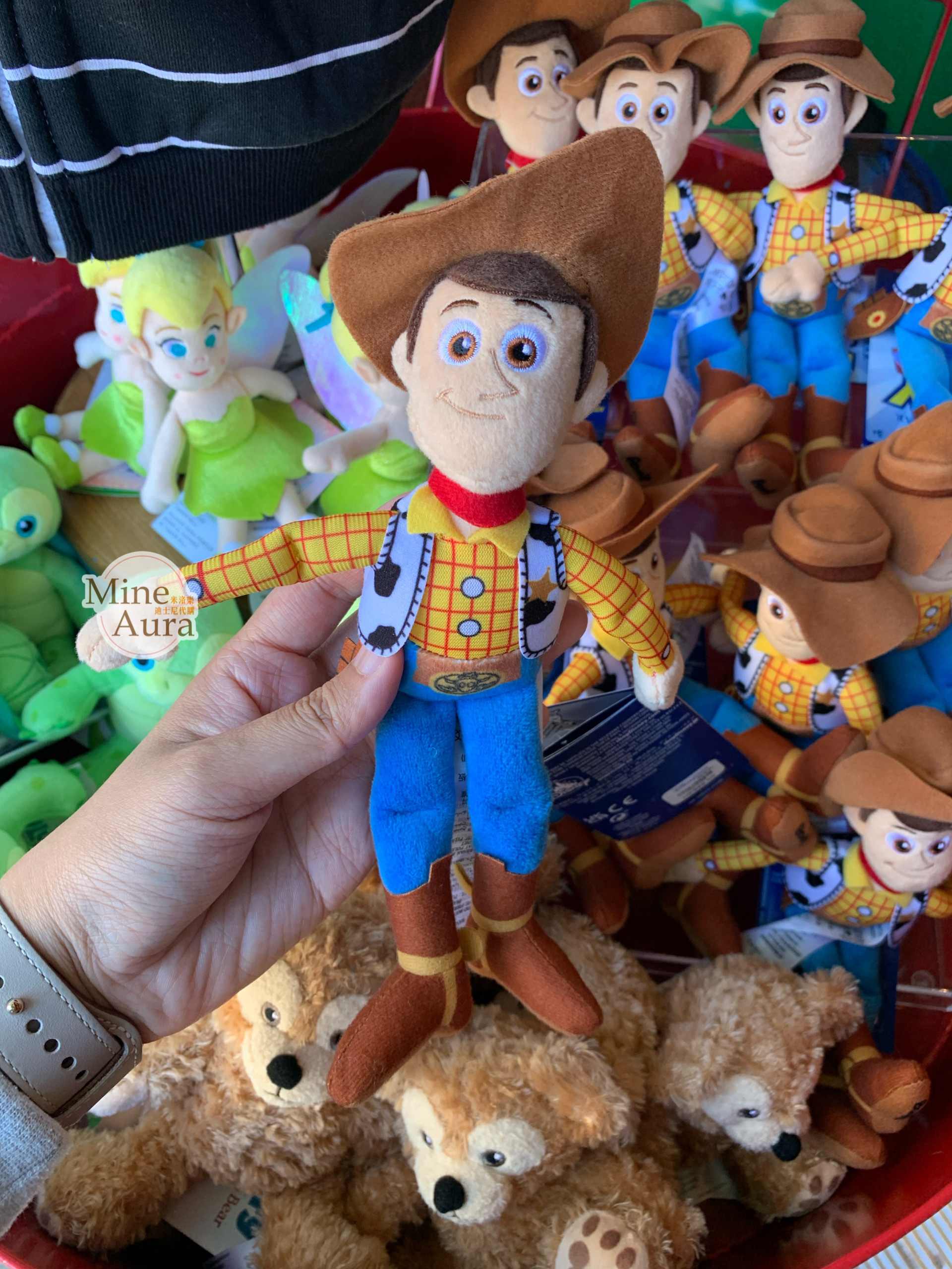 胡迪 Woody 磁鐵 坐肩 絨毛 娃娃 公仔 玩具總動員 Toy Story -香港迪士尼樂園