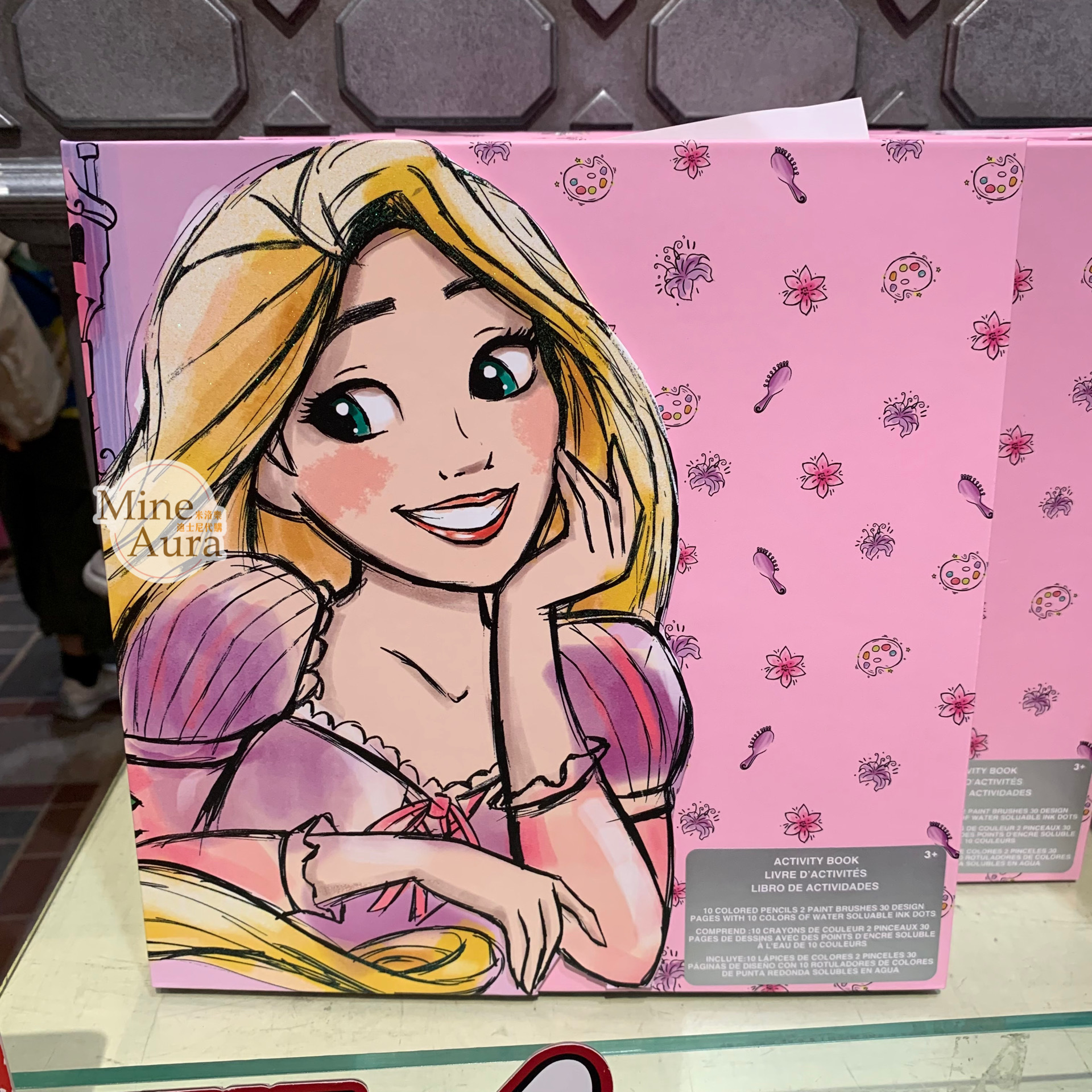 (限時特價) 長髮公主 樂佩 Rapunzel 色筆+彩繪本組 魔髮奇緣 Tangled -上海迪士尼樂園