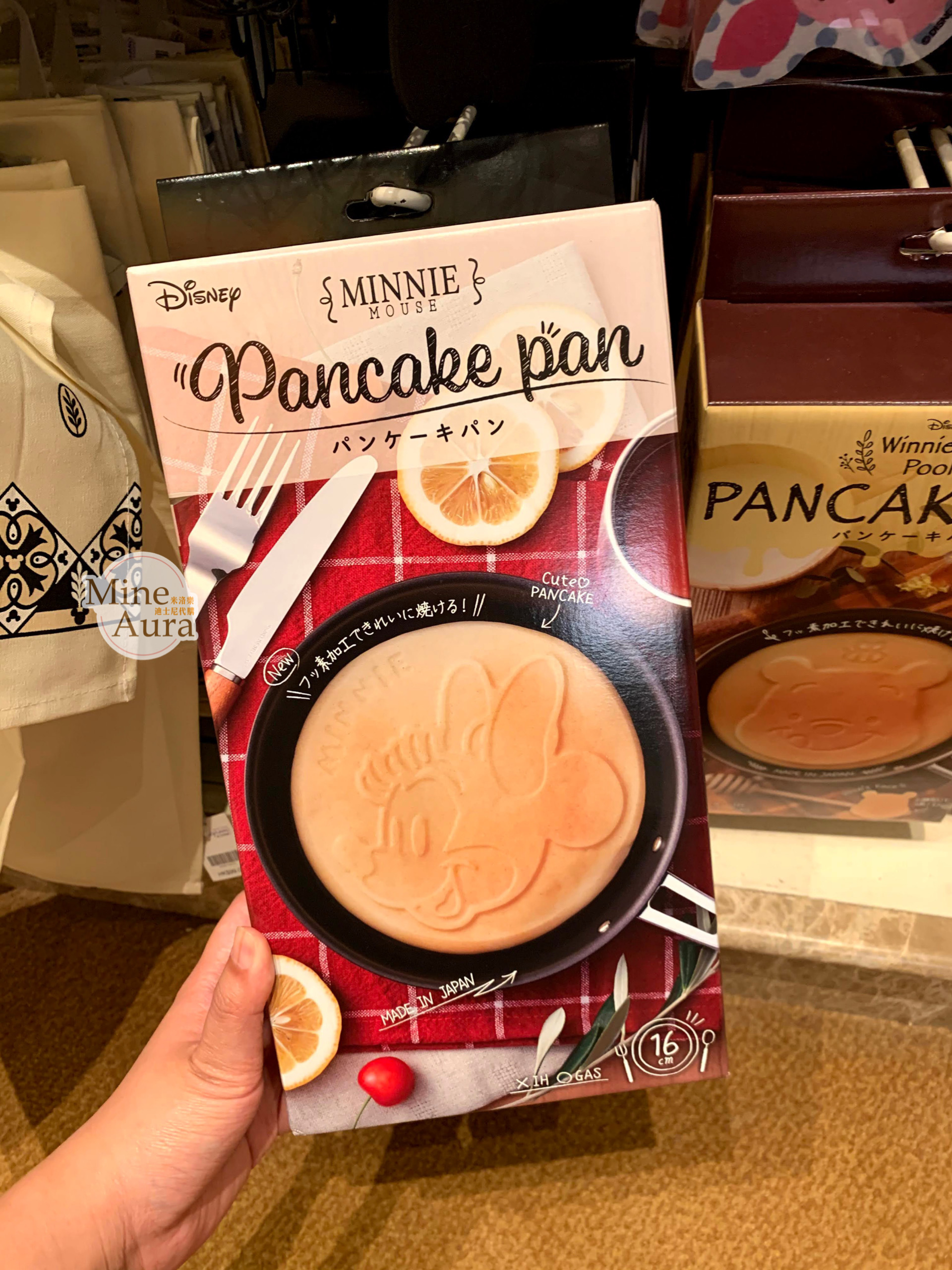 日本製 米妮 Minnie 大頭造型 鬆餅 煎鍋 廚房用品 -香港迪士尼樂園