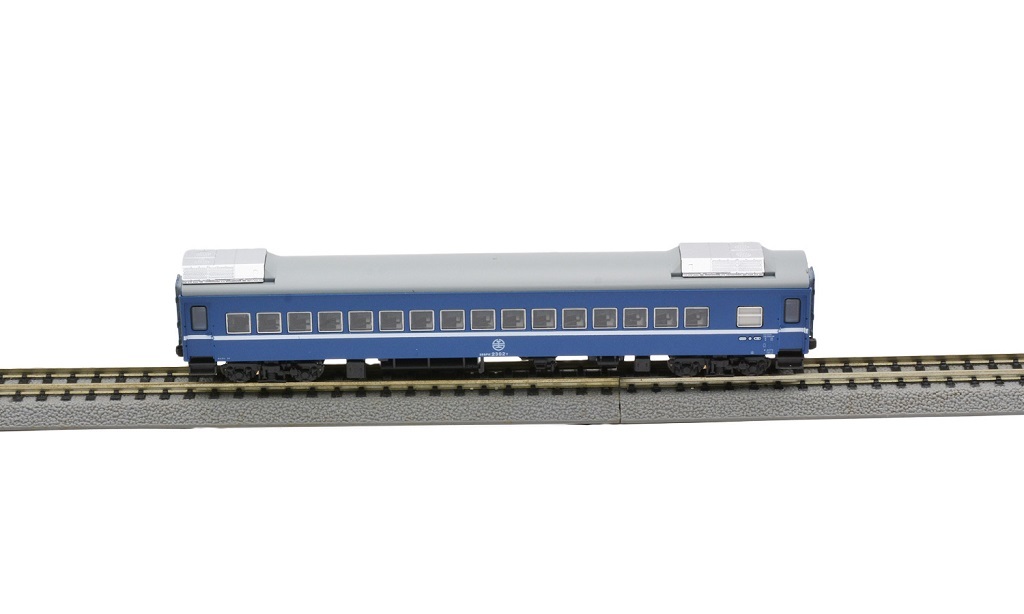 鐵支路 NK3511T N規 冷氣平快車.深藍.附欄杆x1