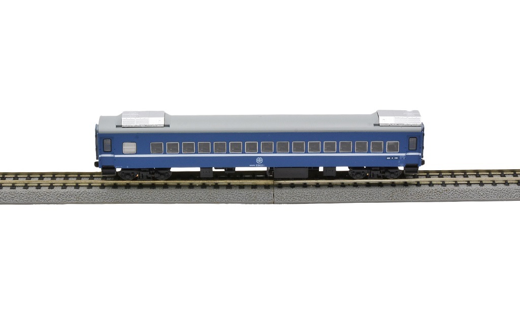 鐵支路 NK3511T N規 冷氣平快車.深藍.附欄杆x1